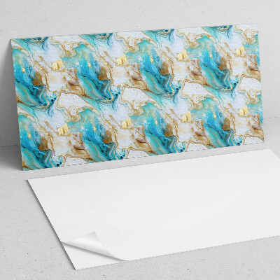 Rectangular bathroom wall panel Wavy abstract shapes