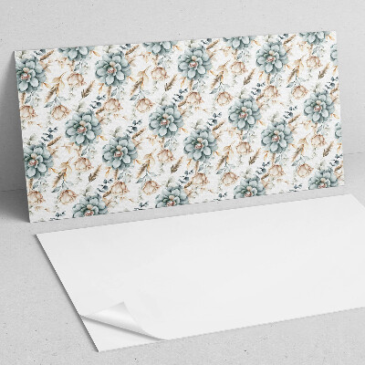 Rectangular wall panel Floral motif