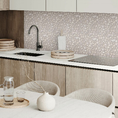 Rectangular wall panel Pattern of rocks on the surface