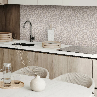 Rectangular wall panel Pattern of rocks on the surface