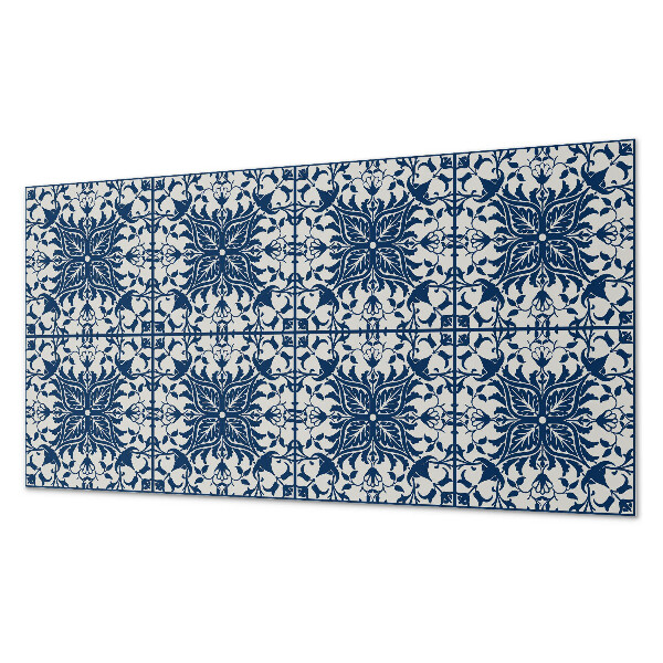 Rectangular bathroom wall panel Floral motif