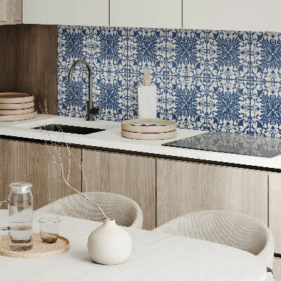 Rectangular bathroom wall panel Floral motif