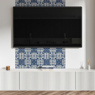 Rectangular bathroom wall panel Floral motif