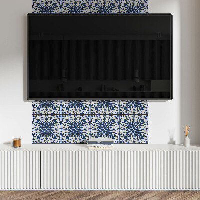 Rectangular bathroom wall panel Floral motif
