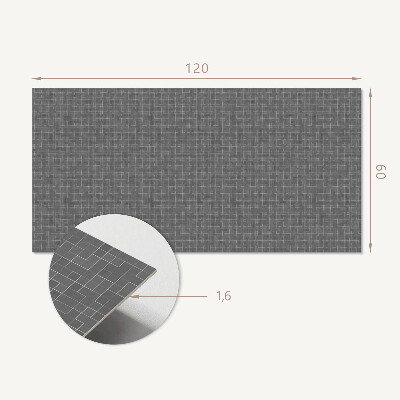 Rectangular wall panel Abstract line arrangement