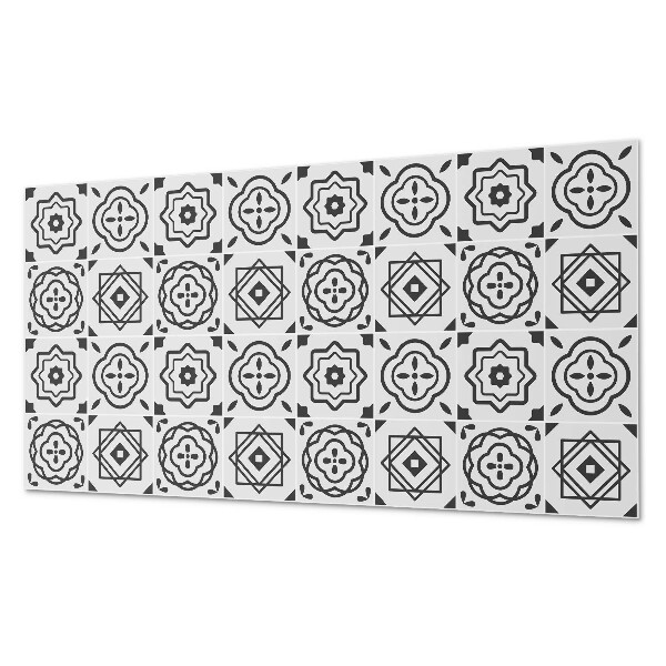 Rectangular decorative wall panel Geometric patterns in square shapes