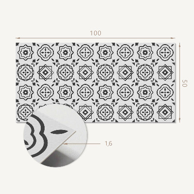 Rectangular decorative wall panel Geometric patterns in square shapes