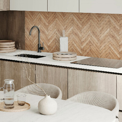 Rectangular wall panel Herringbone style board
