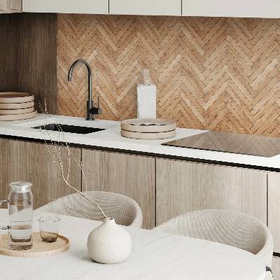 Rectangular wall panel Herringbone style board