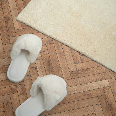 Rectangular wall panel Herringbone style board