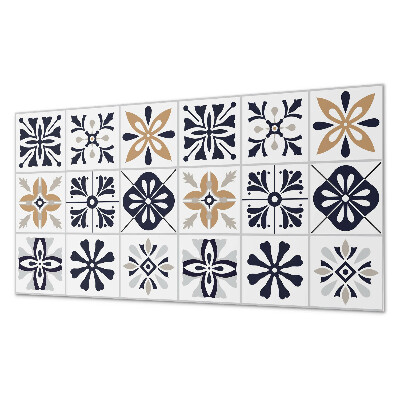 Rectangular wall panel Decorative tile motifs