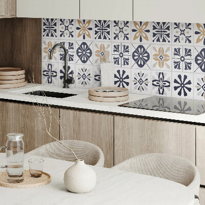 Rectangular wall panel Decorative tile motifs