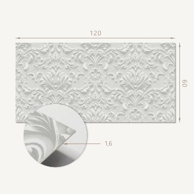 Rectangular bathroom wall panel Stylish embossed motif