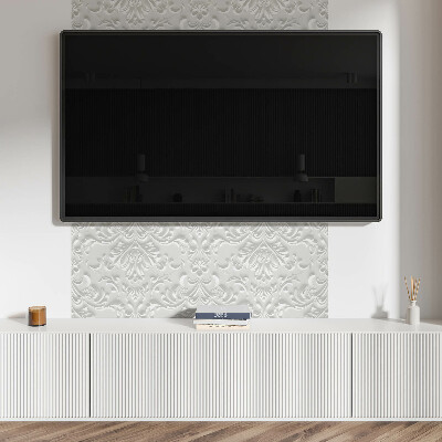Rectangular bathroom wall panel Stylish embossed motif