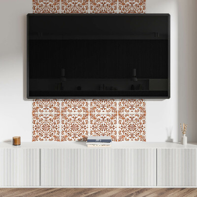 Rectangular bathroom wall panel Floral ornamental pattern