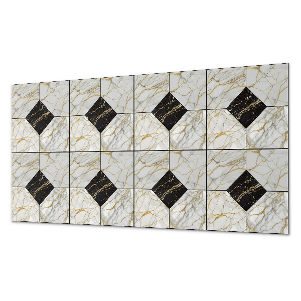 Rectangular decorative wall panel Stylish marble motif