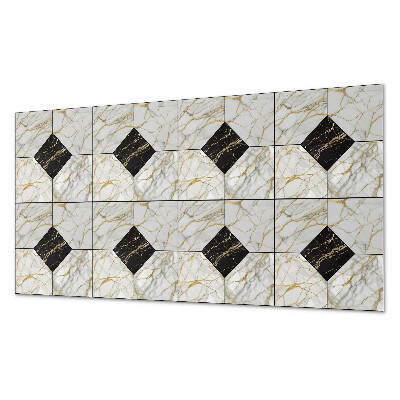 Rectangular decorative wall panel Stylish marble motif