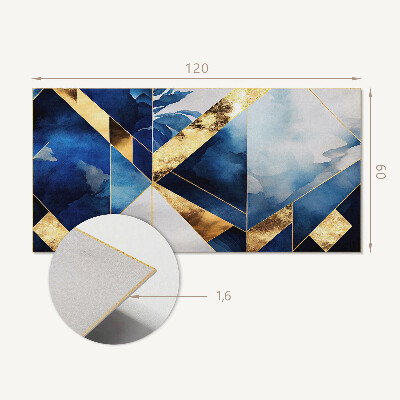 Rectangular wall panel Geometry in colors