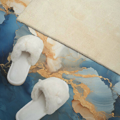 Rectangular bathroom wall panel Waves in an abstract style