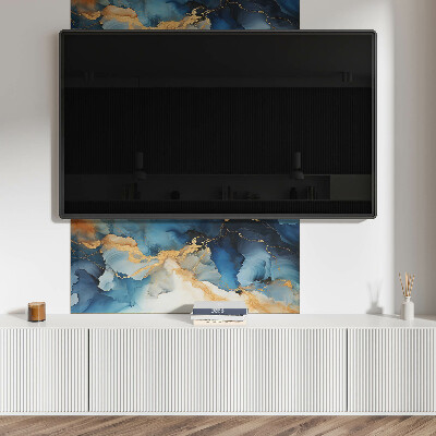 Rectangular bathroom wall panel Waves in an abstract style