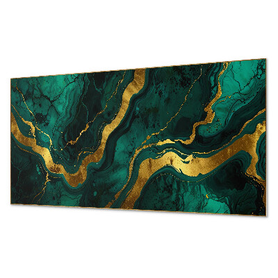 Rectangular bathroom wall panel Abstract waves in the structure