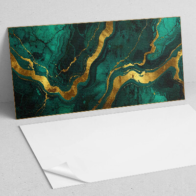 Rectangular bathroom wall panel Abstract waves in the structure