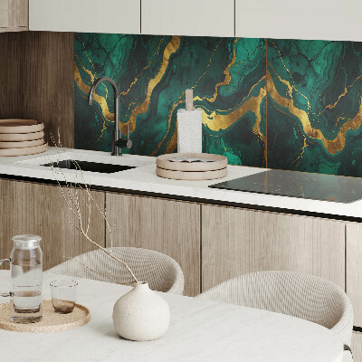 Rectangular bathroom wall panel Abstract waves in the structure