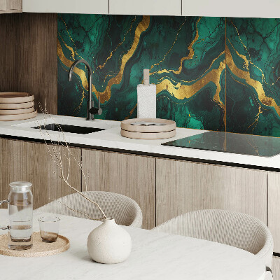 Rectangular bathroom wall panel Abstract waves in the structure