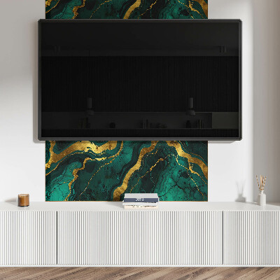 Rectangular bathroom wall panel Abstract waves in the structure