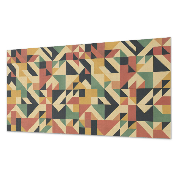 Rectangular bathroom wall panel Geometric abstraction in a modern style