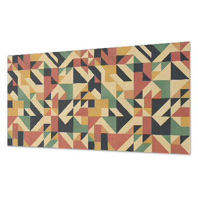 Rectangular bathroom wall panel Geometric abstraction in a modern style