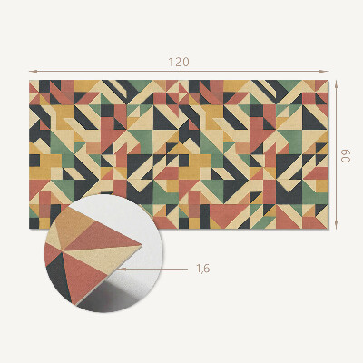 Rectangular bathroom wall panel Geometric abstraction in a modern style