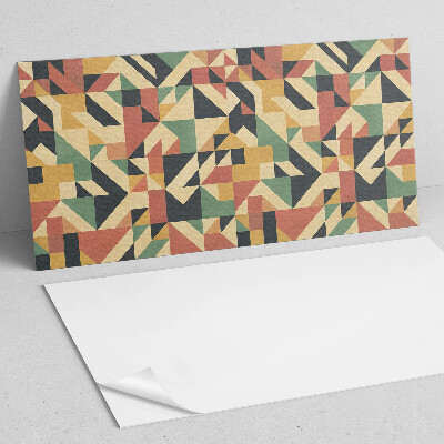 Rectangular bathroom wall panel Geometric abstraction in a modern style