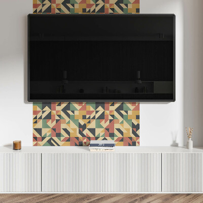 Rectangular bathroom wall panel Geometric abstraction in a modern style