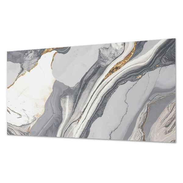 Rectangular decorative wall panel Waves in an abstract style