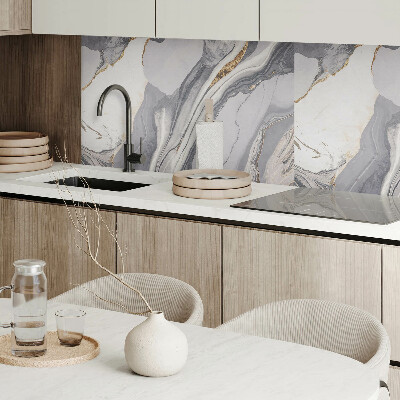 Rectangular decorative wall panel Waves in an abstract style