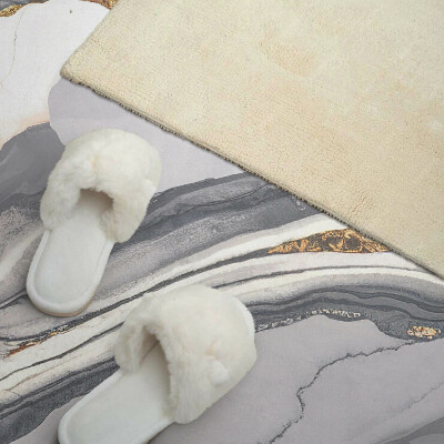 Rectangular decorative wall panel Waves in an abstract style
