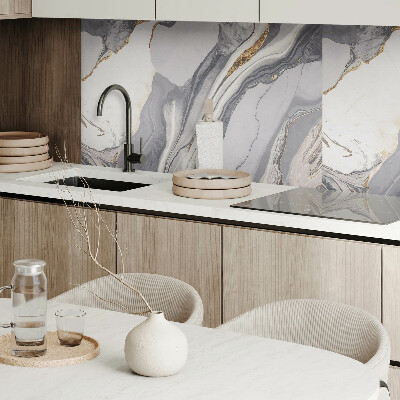 Rectangular decorative wall panel Waves in an abstract style