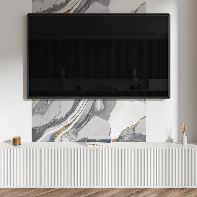 Rectangular decorative wall panel Waves in an abstract style