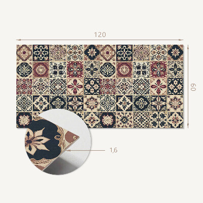 Rectangular bathroom wall panel Mosaic tile patterns