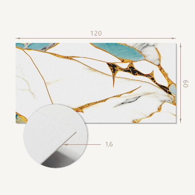 Rectangular decorative wall panel Marble chic with delicate veins