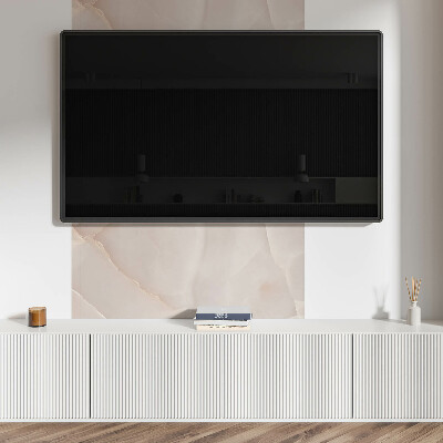 Rectangular bathroom wall panel A stone motif in a natural version