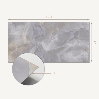 Rectangular decorative wall panel Stone-inspired pattern