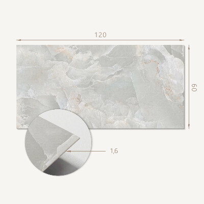 Rectangular bathroom wall panel Delicate marble pattern
