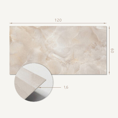 Rectangular wall panel Marble abstract motif