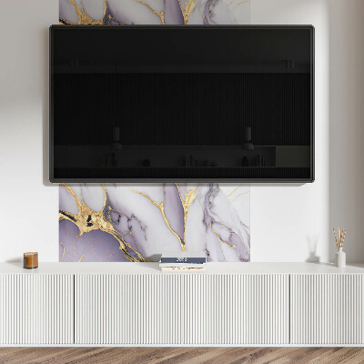 Rectangular bathroom wall panel Abstract vein pattern