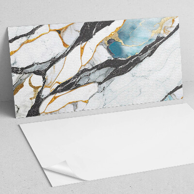 Rectangular decorative wall panel Marble pattern with veins