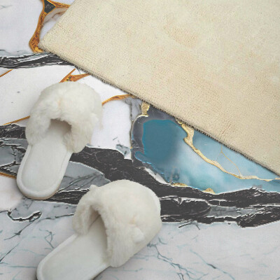 Rectangular decorative wall panel Marble pattern with veins