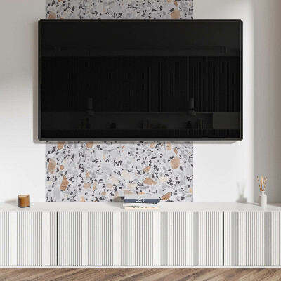 Rectangular wall panel Stone accents in the graphics