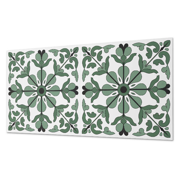 Rectangular bathroom wall panel Plant symmetry in a harmonious style